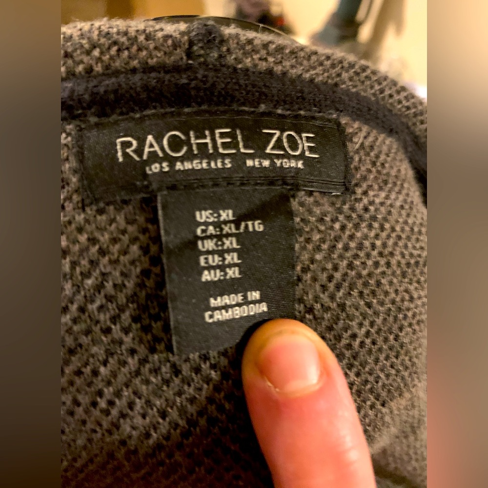 Rachel Zoe Hooded Camo Cardigan XL - Picture 4 of 5